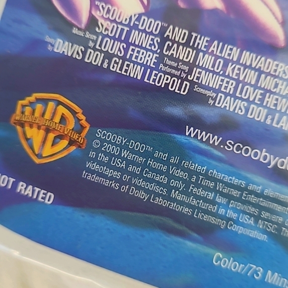 2000 Y2K Scooby-Doo & the Alien Invaders Movie VHS Tape & Clamshell Case - Picture 9 of 16